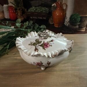 Vintage BETSONS  Fine China Japan "Moss Roses" SERVING DISH